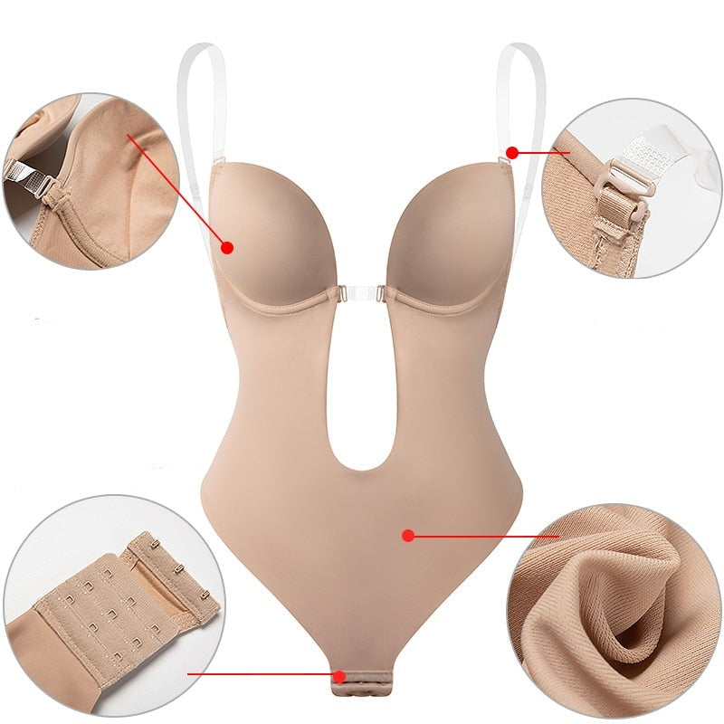 Dame shapewear body for en glatt, formet silhuett. Usynlig undertøy som gir komfort og selvtillit.