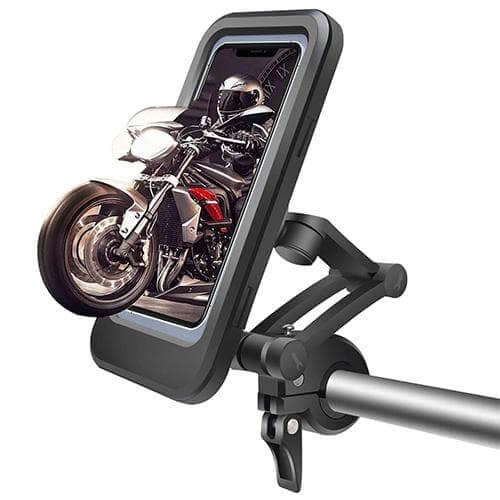 Vanntett mobilholder for sykkel; sikker navigasjon og beskyttelse under sykkelturen.