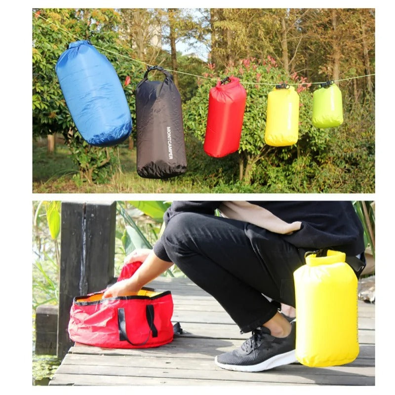 Multifunksjonell tørrsekk for friluftsliv, vannsport, reise og camping.