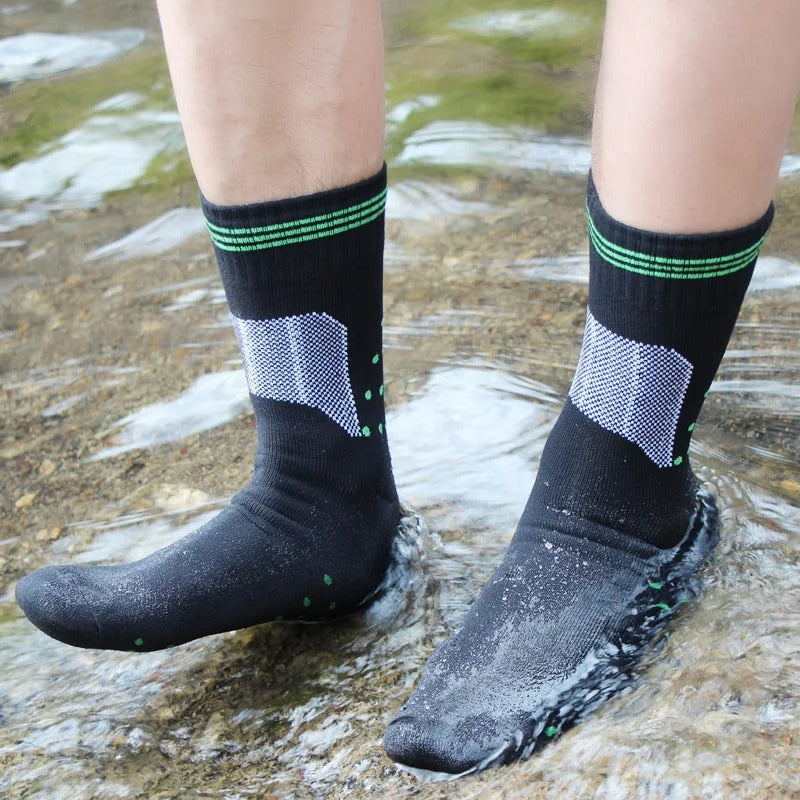 Unisex pustende vanntette tursokker, ideelle for lange turer og friluftsliv.