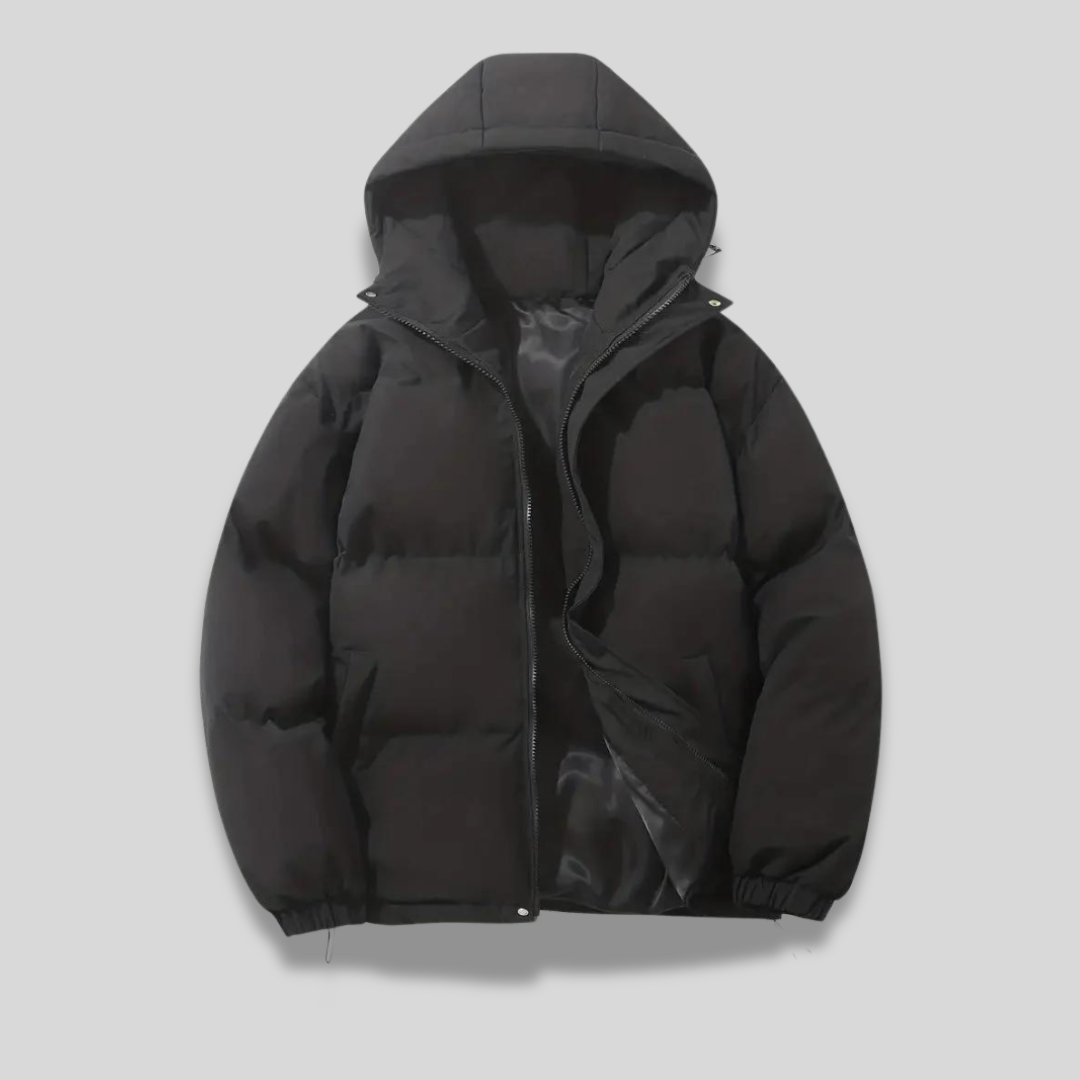 Tidløs damejakke med hette, designet for varme og stil gjennom hele vinteren.