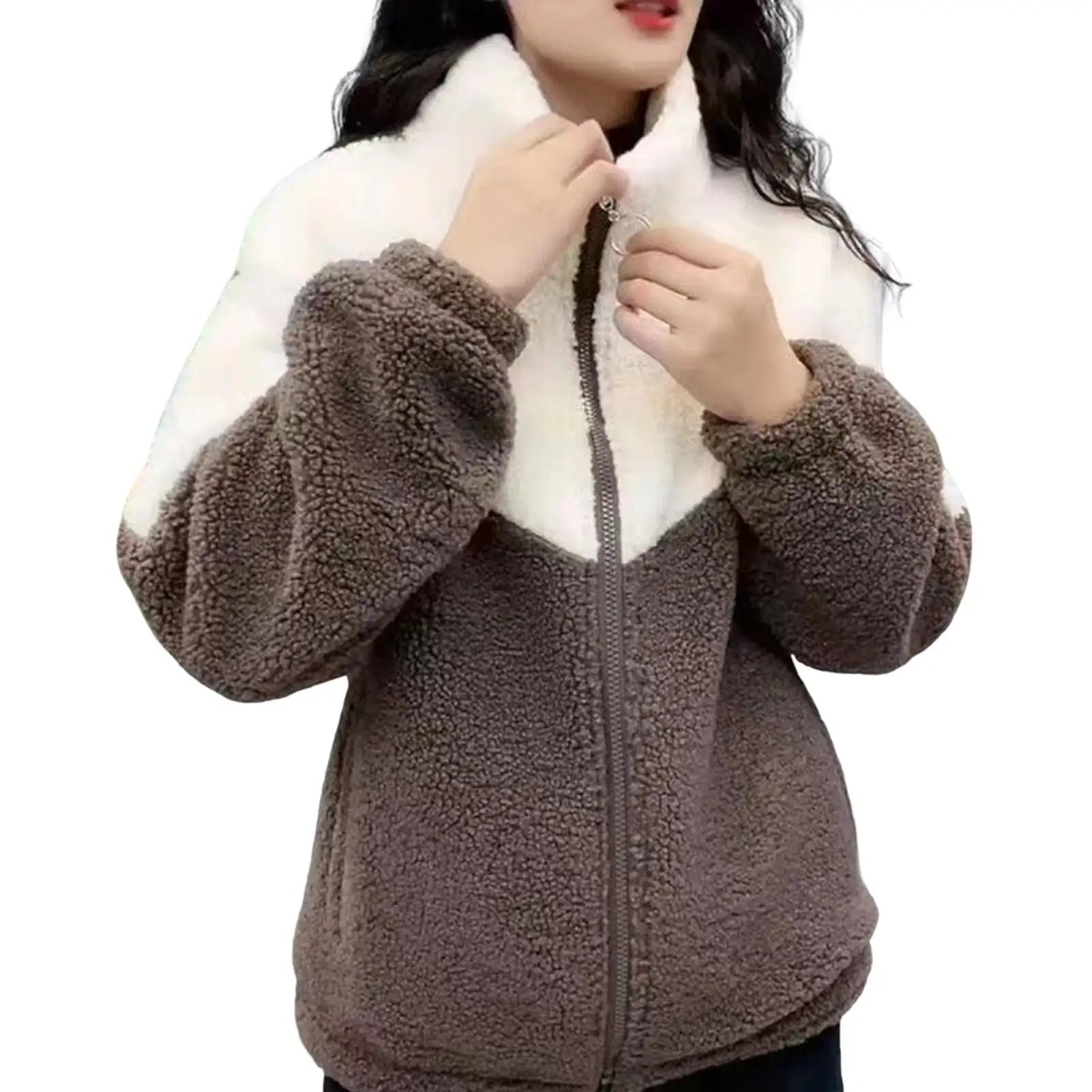 Moderne quiltet jakke for kvinner. En varm og komfortabel kaldværsjakke i stilfull casual design med glidelås.