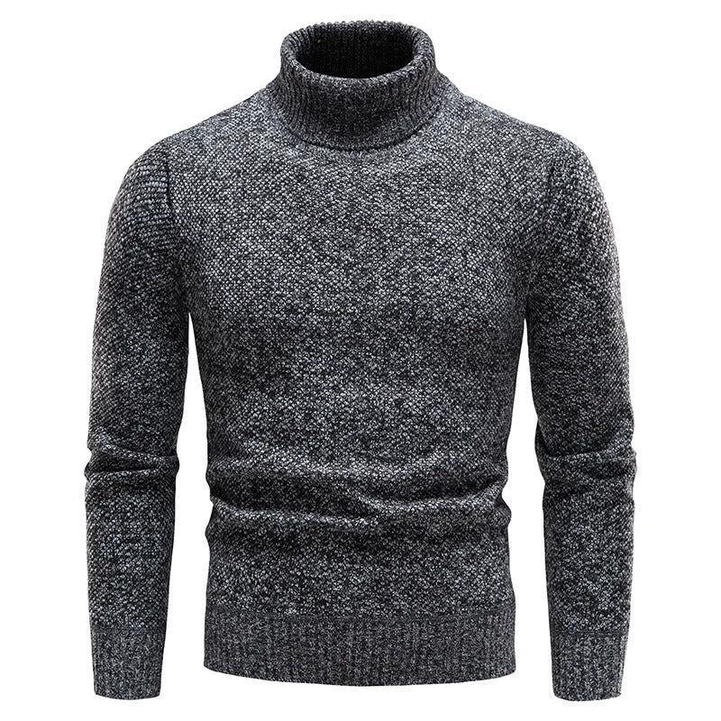 Stilfull rullekragegenser for menn. En varm, langermet genser for casual herremote og høst/vinterstil.