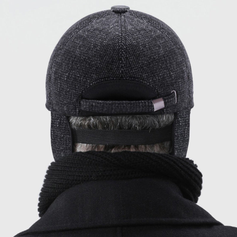 Trendy unisex vintercaps, baseballstil med øreklaffer, justerbar for perfekt passform.