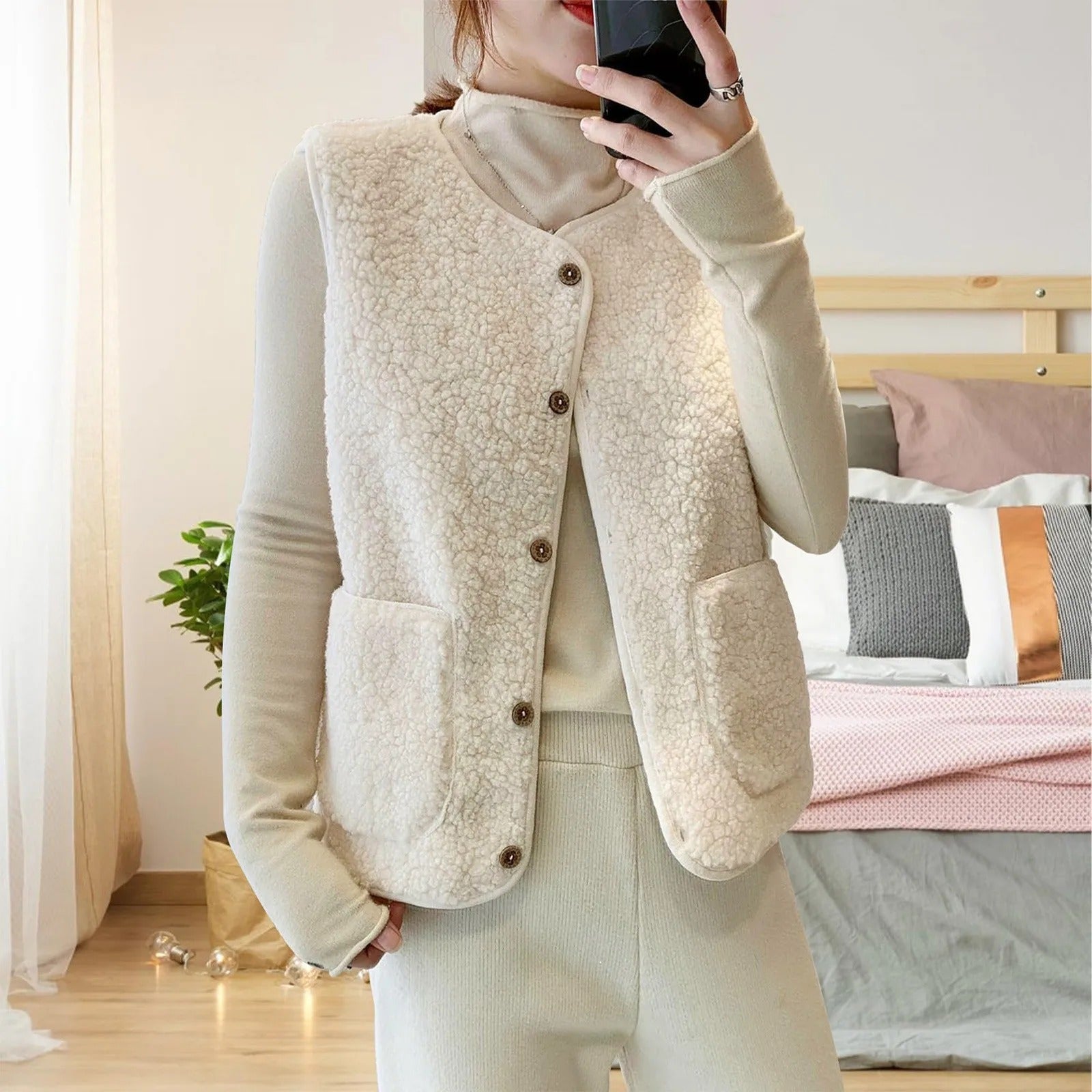Elegant damevest, ideell for vinterbruk og lagpålag. Tilbyr både varme og stil for den moderne kvinnen.