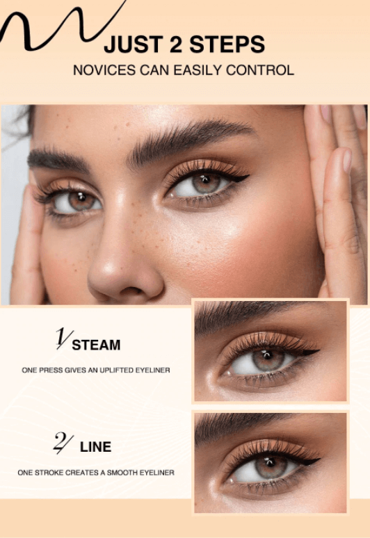 Innovativt makeupverktøy: Eyeliner stempel for vannfast, langvarig vinget kattøye med enkel påføring.
