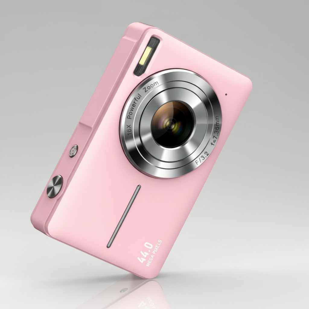 Moderne vintage digitalkamera for høykvalitets fotografering. Enkel i bruk, fanger minner med stil.