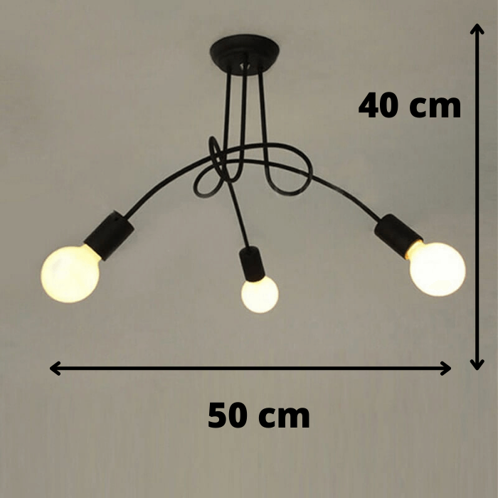 Taklampe med industriell stil, vintage belysning som skaper koselig atmosfære i ethvert rom.