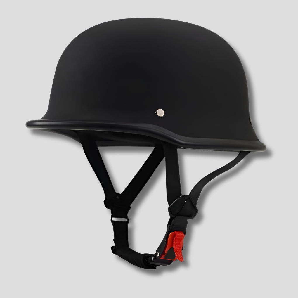 Retro halvhjelm for motorsykkel, unisex. Slitesterk ABS-hjelm med god passform for optimal kjøreopplevelse.