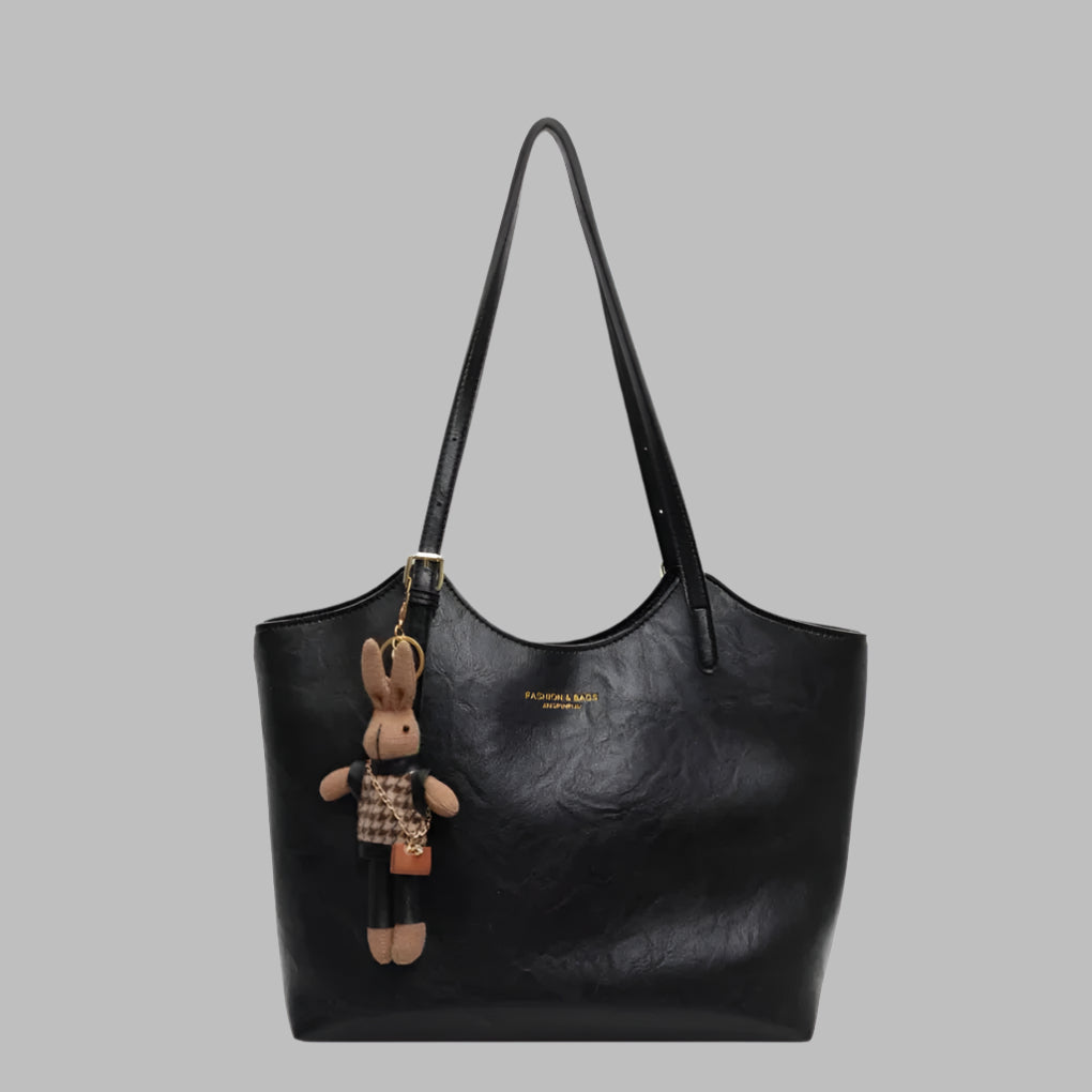 Slitesterk kvinners vintage skinnveske, en romslig og stilfull tote skulderveske for alle anledninger.