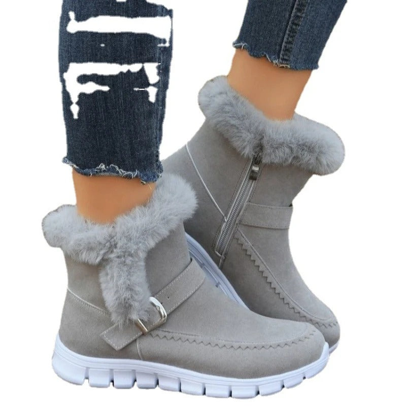 Vinter Chelsea-støvler for kvinner, varme og sklisikre ankelstøvler med komfortabel slip-on passform.