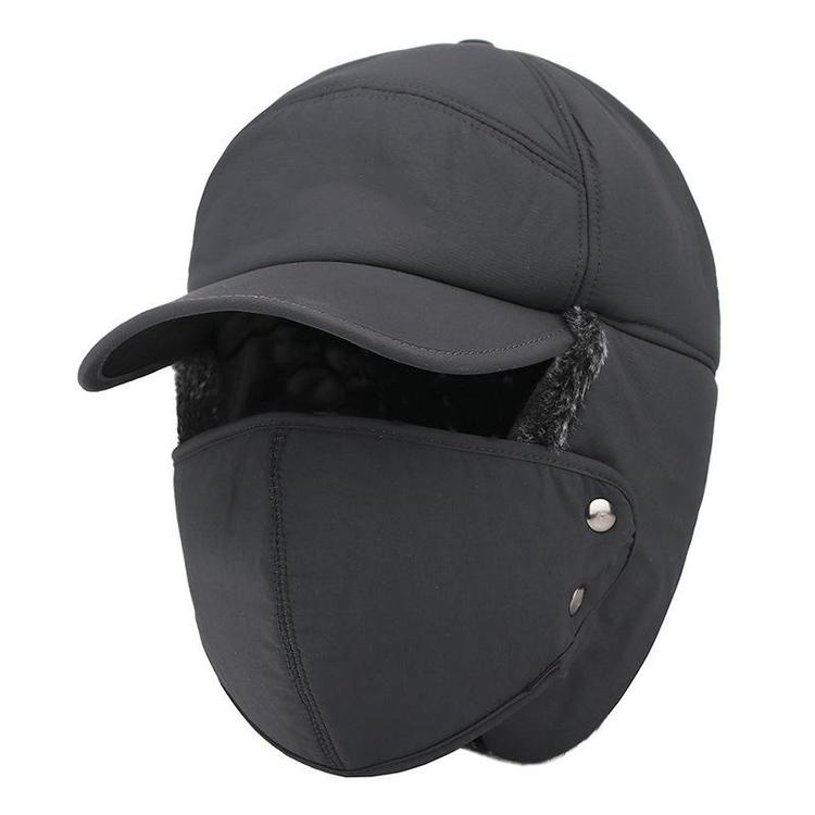Robust vinterlue med total vind- og kuldebeskyttelse for ansikt og ører, unisex design.