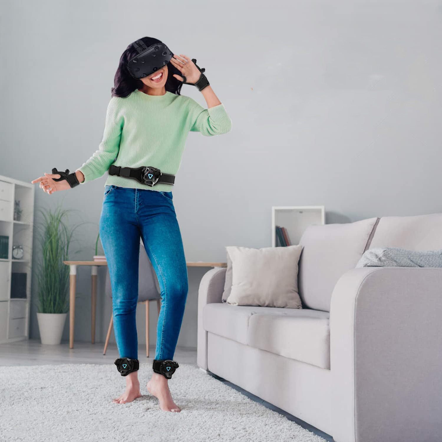 Universal VR tracker armbånd for utvidet fullkroppsporing. Nødvendig for dypere VR opplevelser.