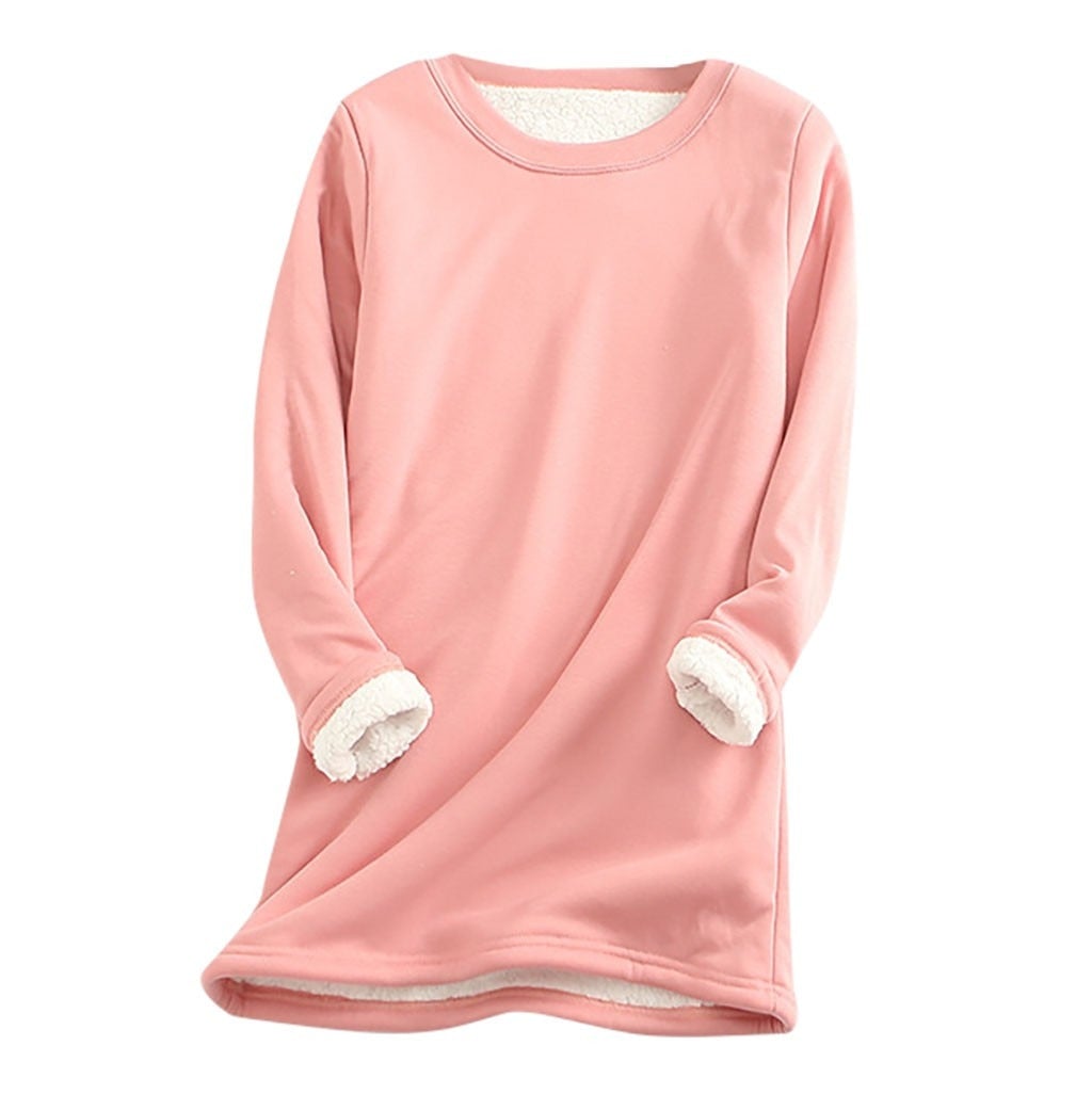 Stylischer Damen-Fleece-Sweater mit Sherpa-Futter für maximale Wärme im Winter